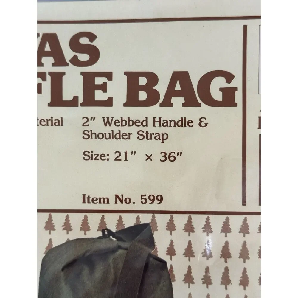 Academy Broadway Canvas Duffle Bag G.I. Style NIB